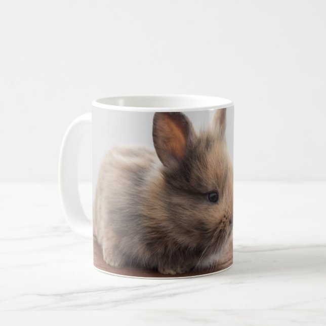 Mug Animaux de bébés cutest | Petit lapin bébé (Devant gauche)