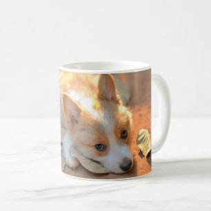 Mug Animaux de bébés cutest   Shy Corgi