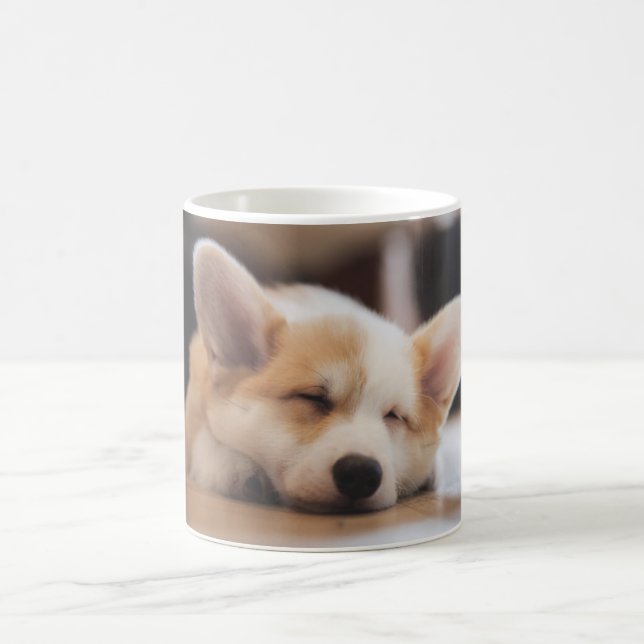 Mug Animaux de bébés cutest | Sleepy Corgi (Centre)