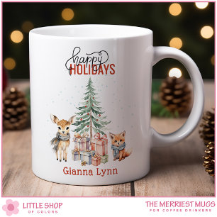 Mug Animaux de bois customisés Noël