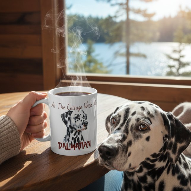Mug Animaux de compagnie Dalmatien noir et blanc (Créateur téléchargé)