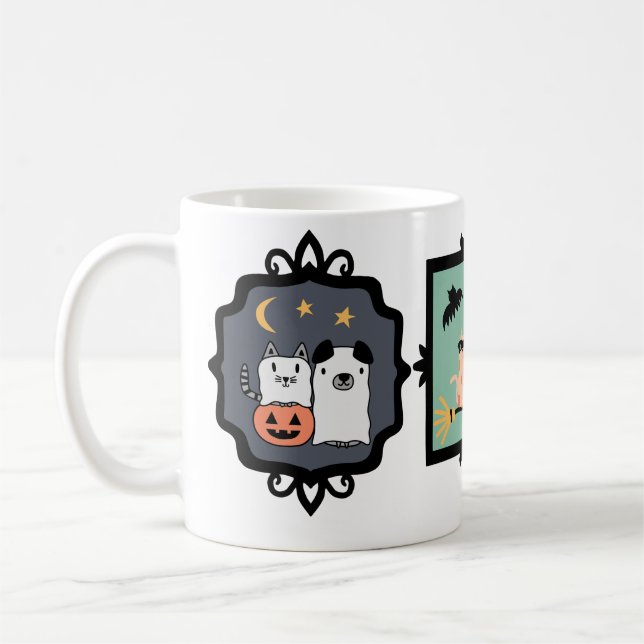 Mug Animaux de compagnie d'Halloween coiffés de chiens (Gauche)