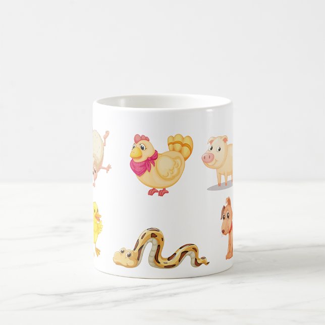 Mug Animaux de ferme mignons et animaux de compagnie (Créateur téléchargé)