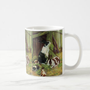 Mug Animaux de ferme vintage, lapins domestiques jouan