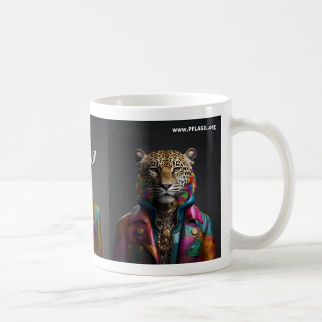 Mug Animaux de fierté : Lion, Giraffe, Jaguar (Droite)