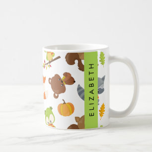 Mug Animaux de forêt, Animaux de forêt, Votre nom