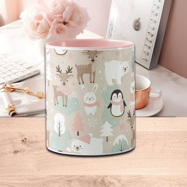 Mug Animaux de forêt fantaisistes hivernaux (Créateur téléchargé)