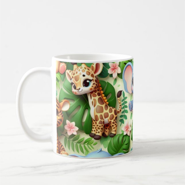 Mug Animaux de la jungle 3D (Gauche)