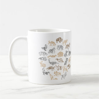 Mug Animaux de longueur A à Z