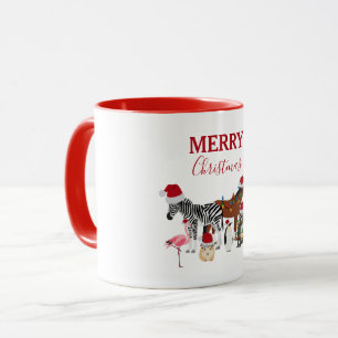 Mug Animaux de Noël mignons et amusants Chapeaux de No