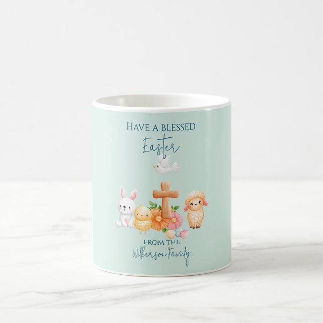 Mug Animaux de Pâques Religieux Mignons (Centre)
