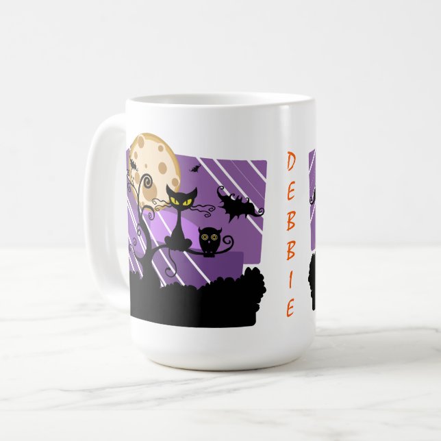 Mug Animaux d'Halloween lunaires (Devant gauche)