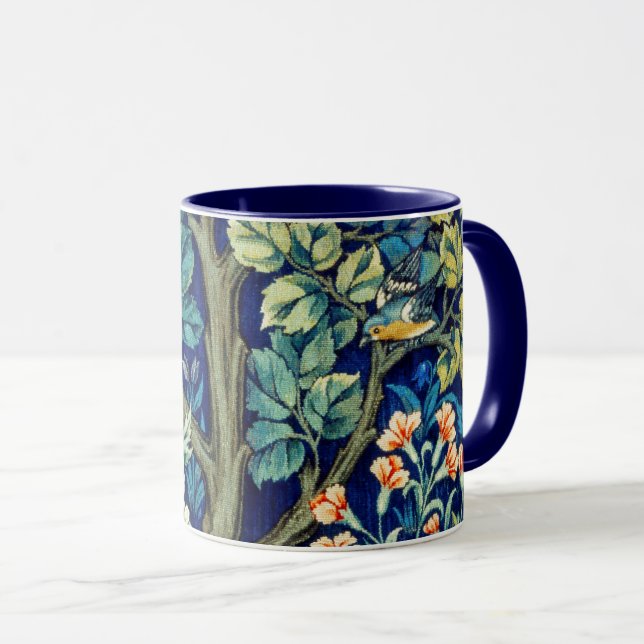 Mug Animaux et fleurs, forêt, William Morris (Devant droit)