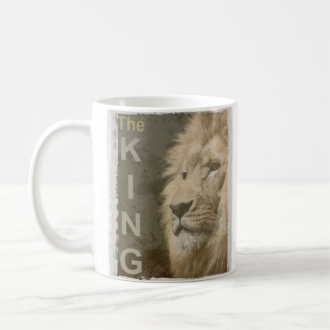 Mug Animaux Lion Face King Élégant Modèle tendance (Gauche)