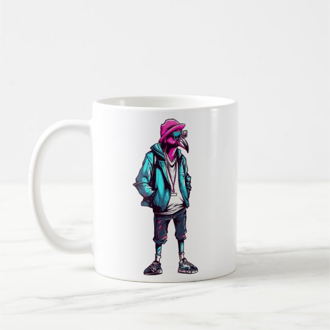 Mug Animaux Lover Flamant rose Cadeau à la mode (Gauche)