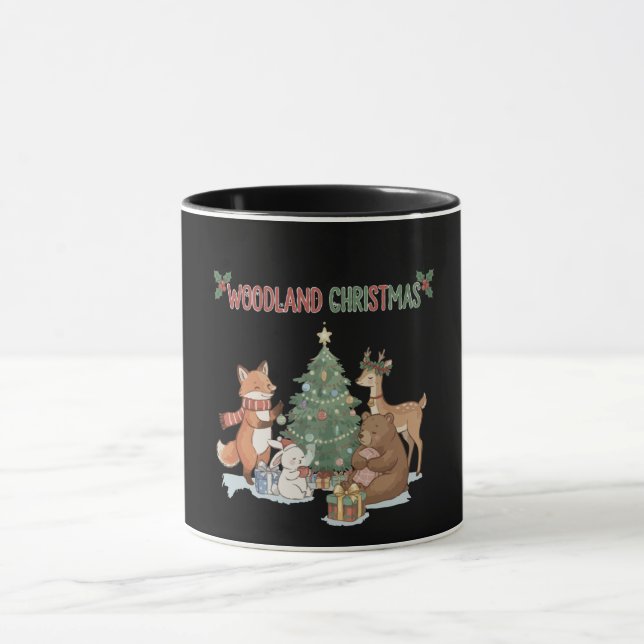 Mug Animaux mignons de Noël en milieu forestier - Forê (Centre)
