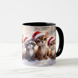 Mug Animaux mignons de Noël Vacances