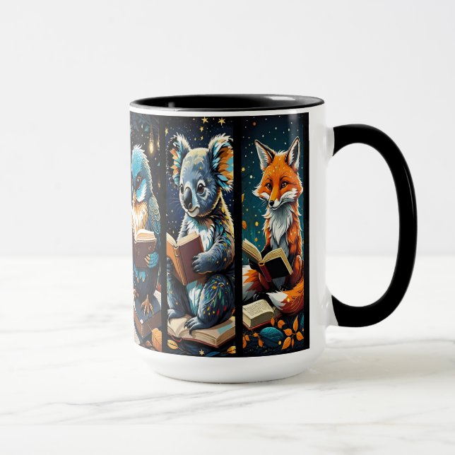 Mug Animaux Mignons et Livresques (Droite)