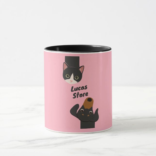 Mug Animaux mignons gribouillés (Centre)