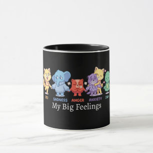 Mug Animaux Mignons Kawaii Santé Mentale Émotions & Se