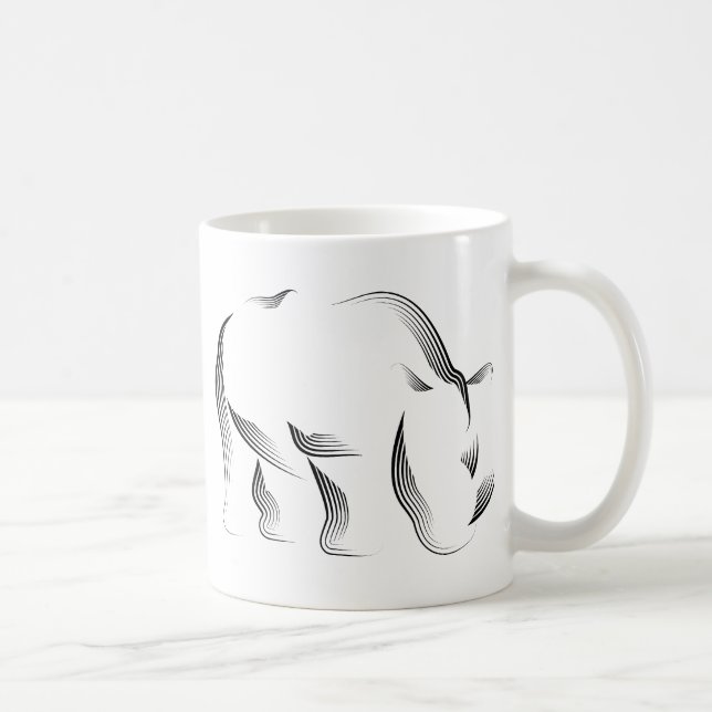 Mug Animaux - rhinocéros (Droite)