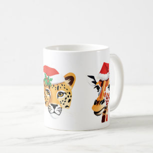 Mug Animaux sauvages de Safari Père Noël Costume de No