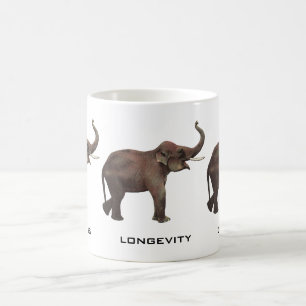 Mug Animaux sauvages vintage, Éléphants d'Asie bonne c