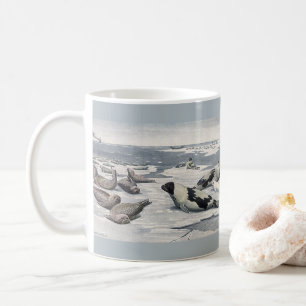 Mug Animaux sauvages vintage, phoques du havre arctiqu