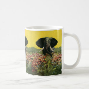 Mug Animaux sauvages vintage, serpent cobra éléphant d