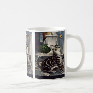 Mug Animaux Vintages, Beurre-papillon de chaton cuite