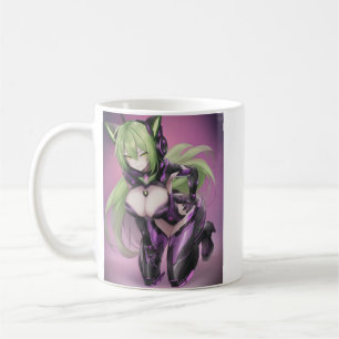 Mug Anime chaude Android Catgirl