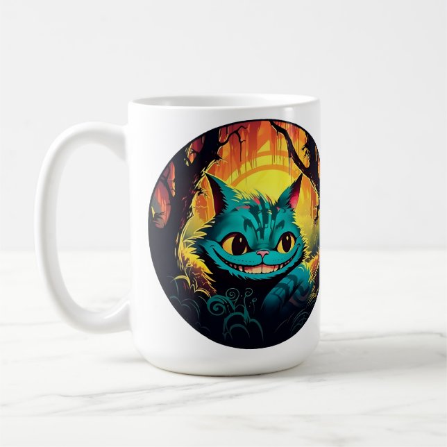 Mug Anime Cheshire Chat Alice au pays des merveilles (Gauche)
