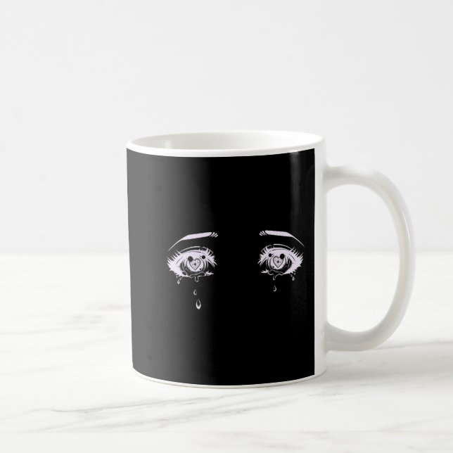 Mug Anime Eyes Pastel Goth Tee esthétique (Droite)
