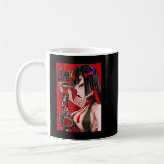 Mug Anime Girl Samurai Waifu japonais esthétique Otaku