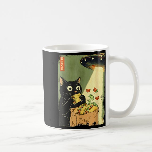 Mug Anime Japanese Cat UFO Tacos Lover (Droite)