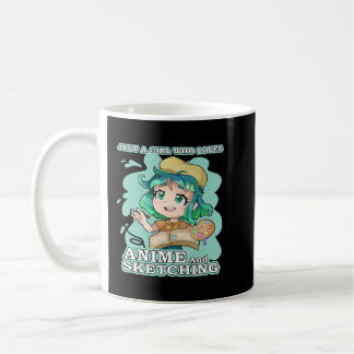 Mug Anime Merch Juste Une Fille Qui Aime Anime Et Croq