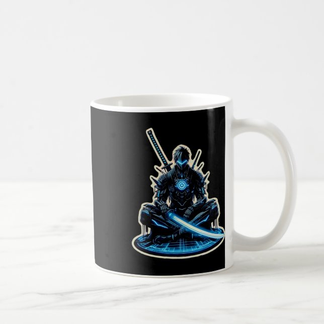 Mug Anime Samurai Gamer Guerrier Sci-fi Cyber Punk Fut (Droite)