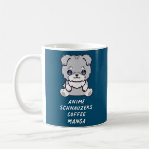 Mug Anime Schnauzers Café Manga Kawaii Amoureux des ch