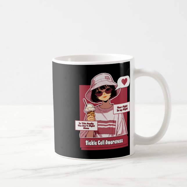 Mug Anime Sickle Cell Votre combat est mon combat Bour (Droite)