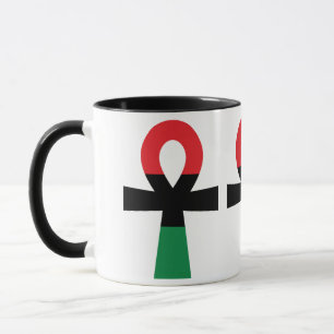 Mug Ankh rouge, noir et vert