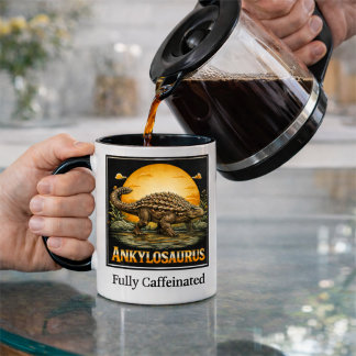 Mug Ankylosaurus Dinosaure Préhistorique Lune