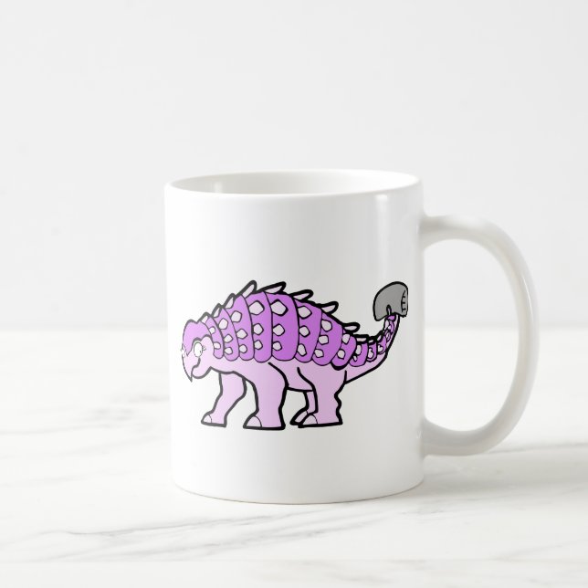 Mug Ankylosaurus rose de fille (Droite)