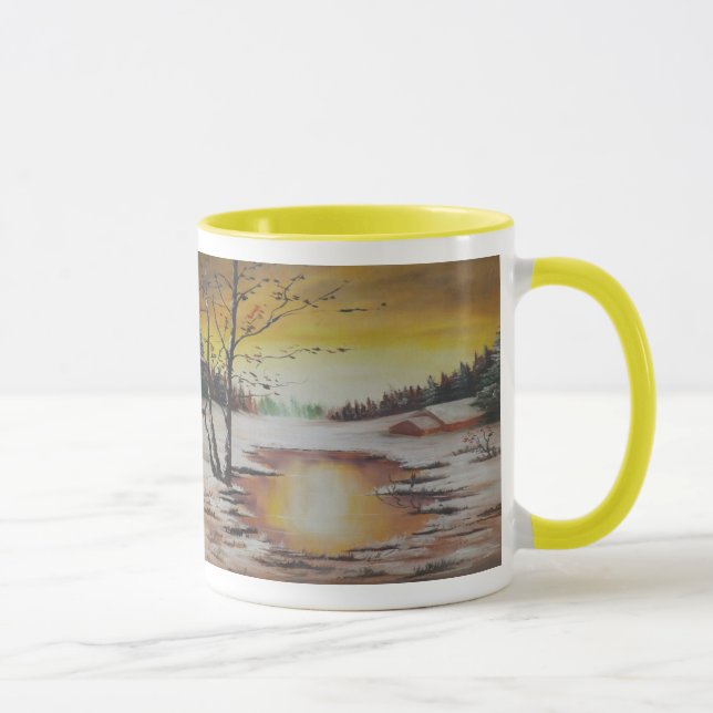 Mug Ann Hayes Peindre la scène hivernale (Droite)