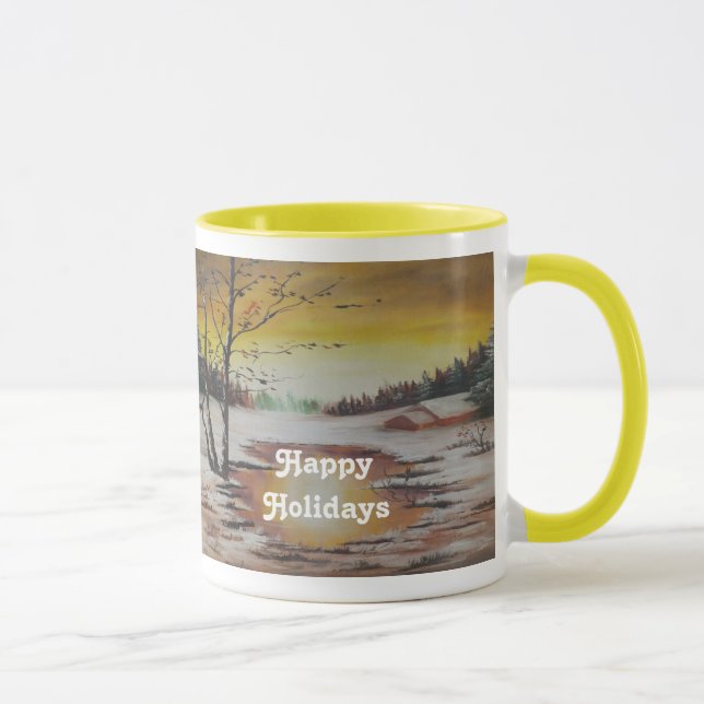 Mug Ann Hayes Peindre la scène hivernale (Droite)
