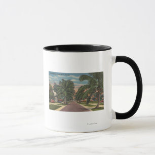 Mug Anna Maria, la Floride - vue des paumes le long de