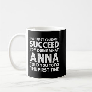Mug ANNA Nom Personnalisé Anniversaire Drôle Noël Jo