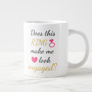 Mug - Anneau Fiançailles - Rose chaud
