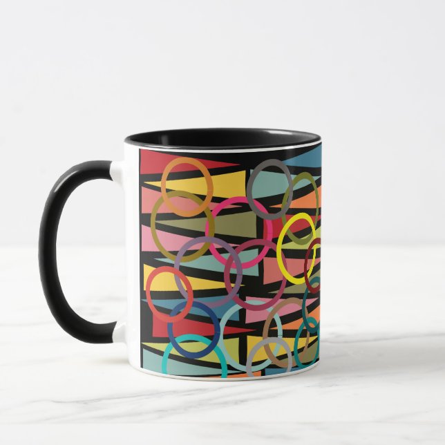 Mug Anneaux et triangles  (Gauche)