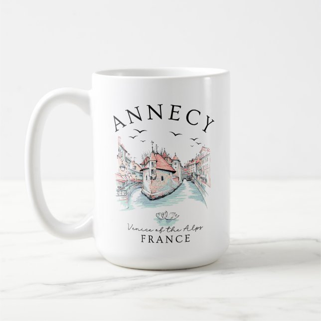 Mug Annecy France – Souvenir de voyage (Gauche)