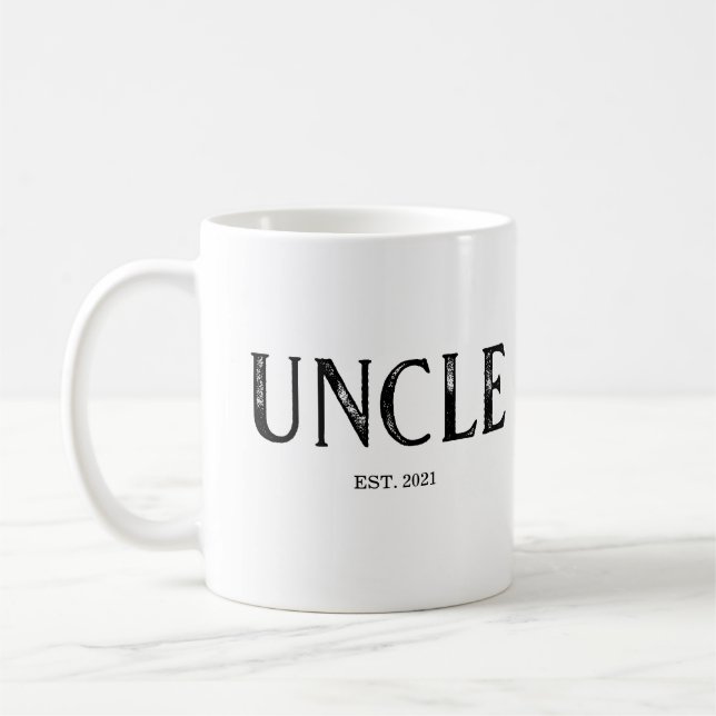 Mug Année de création de l'oncle (Gauche)